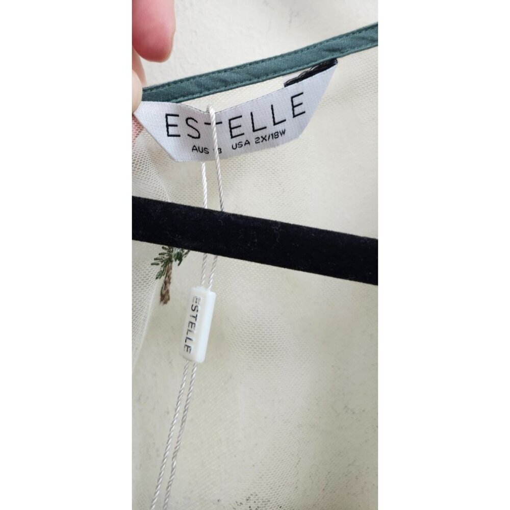 Estelle Plus Leon Embroidered Dress Size 18 W - Picture 7 of 9